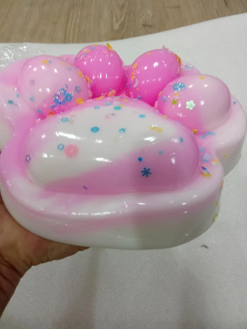 Urso gigante de patinha rosa macia 17 cm de largura simplesmente magnífico 😍 – photo 7